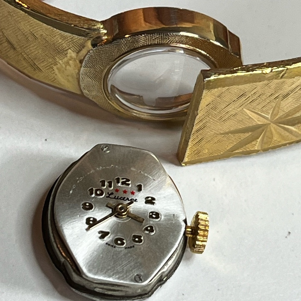 Lucerne 3 STARS Gold Bracelet/Bangle Watch ladies mechanical Swiss. - Picture 12 of 13